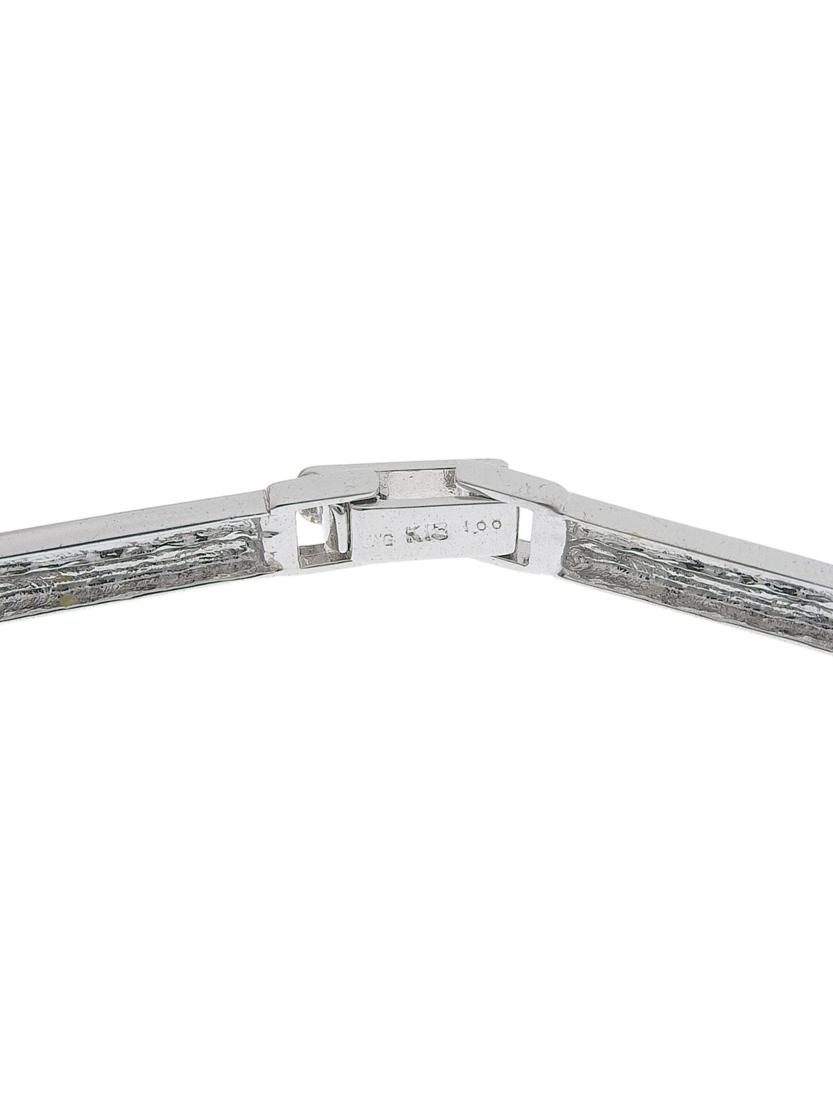 18Kダイヤモンドブレスレット シルバー/ライトブルー