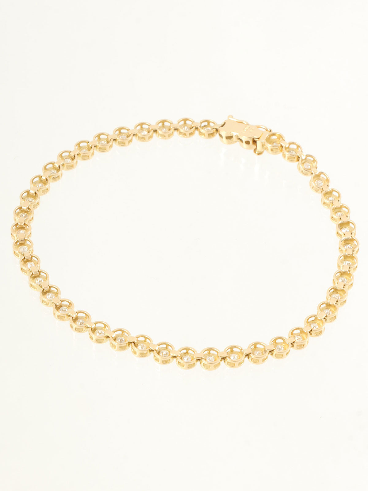 18Kテニスブレスレット ゴールド