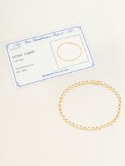 18Kテニスブレスレット ゴールド