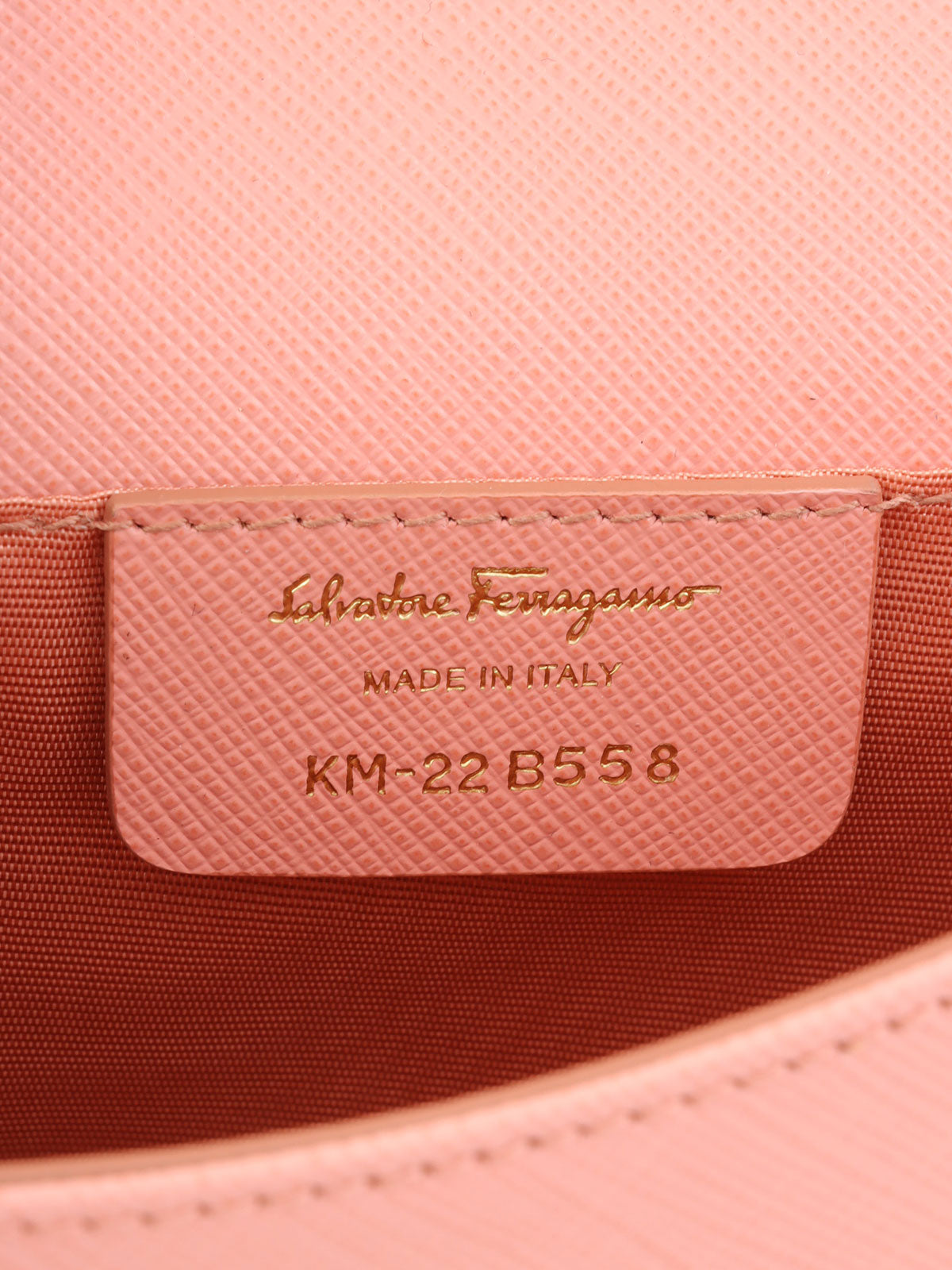 ヴァラリボンチェーンショルダーバッグ ピンク