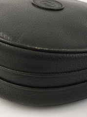 GGエンボスラウンドフォルムショルダーバッグ ブラック