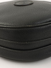 GGエンボスラウンドフォルムショルダーバッグ ブラック