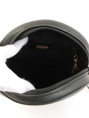 GGエンボスラウンドフォルムショルダーバッグ ブラック