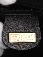 GGエンボスラウンドフォルムショルダーバッグ ブラック