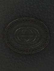 GGエンボスラウンドフォルムショルダーバッグ ブラック