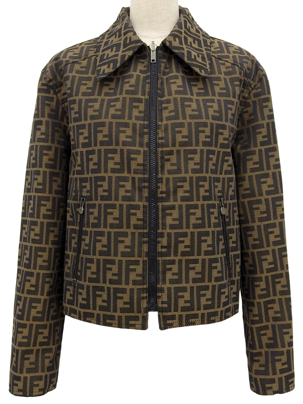 FF Zucca Pattern Jacket Brown