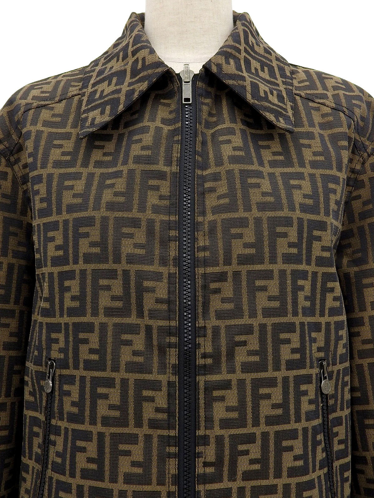 FF Zucca Pattern Jacket Brown