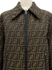 FF Zucca Pattern Jacket Brown