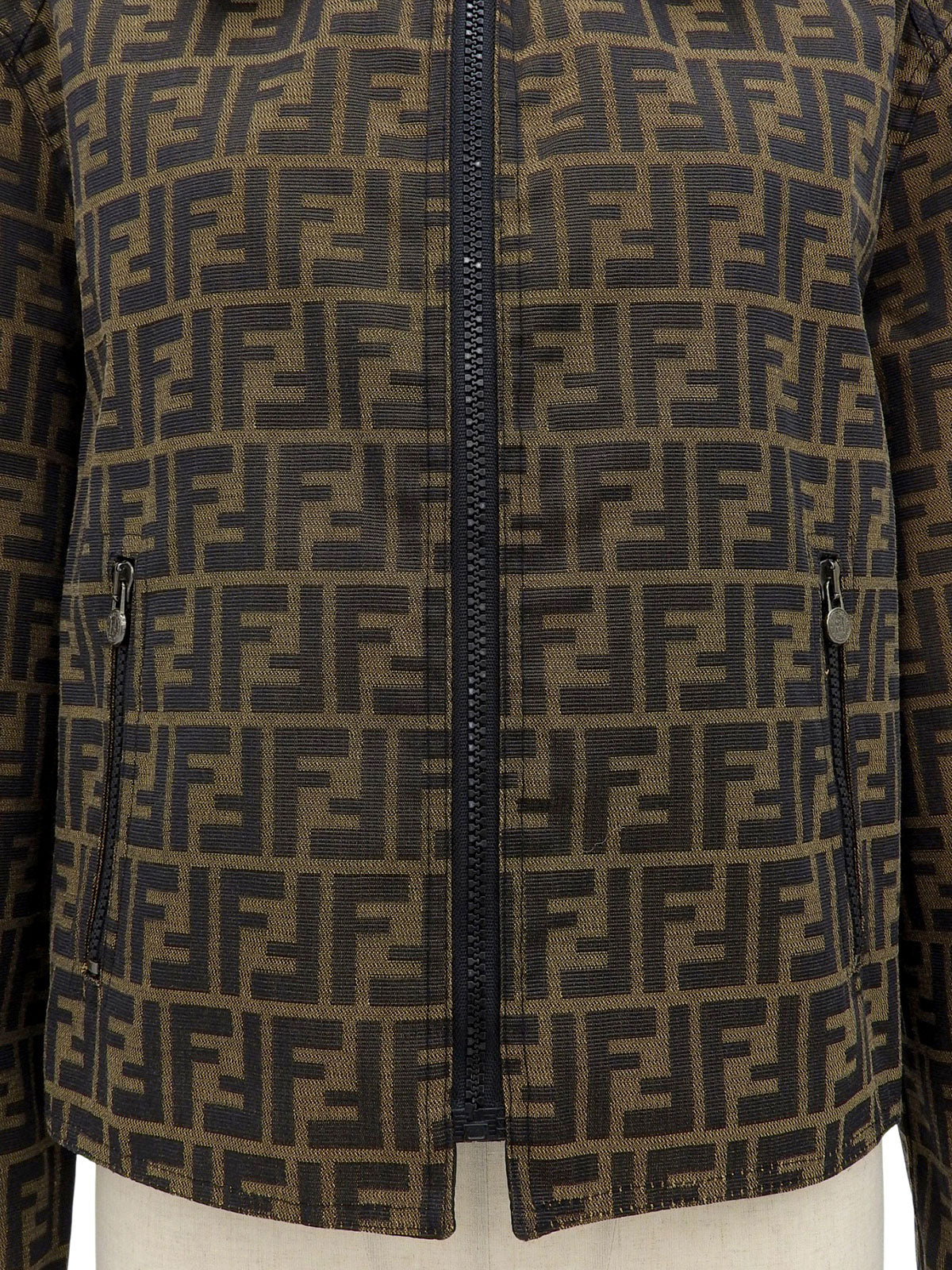 FF Zucca Pattern Jacket Brown