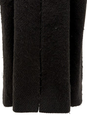 ウールロングコート チャコールグレー