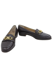 ガンチーニプレートローファー ダークブラウン