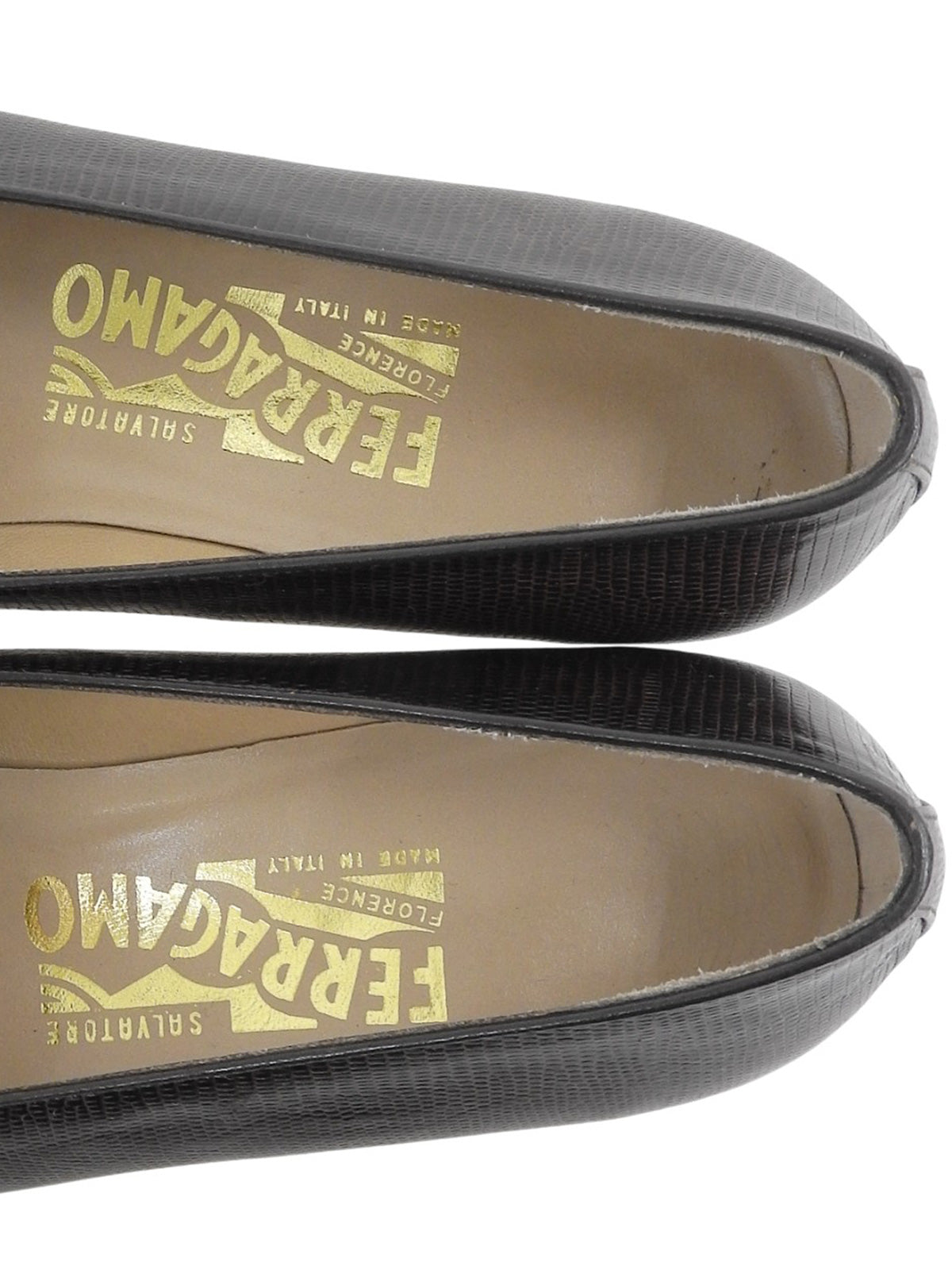 ガンチーニプレートローファー ダークブラウン