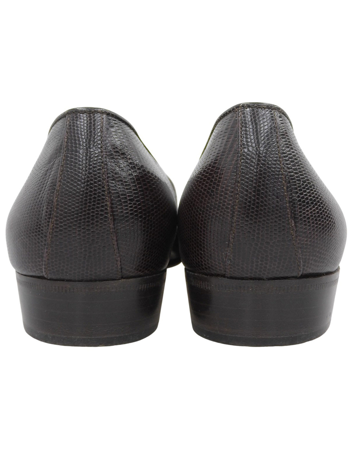 ガンチーニプレートローファー ダークブラウン