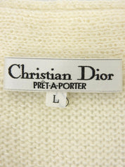 ウールリボンデザインカーディガン ホワイト