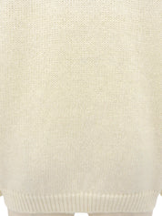 ウールリボンデザインカーディガン ホワイト