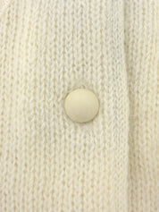 ウールリボンデザインカーディガン ホワイト