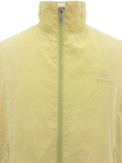 ロゴ刺繍ジップアップベスト ベージュ