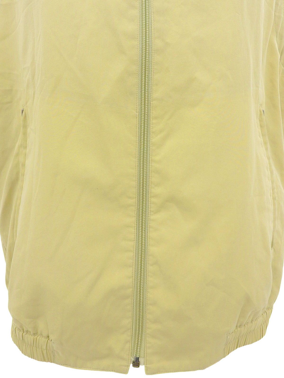 ロゴ刺繍ジップアップベスト ベージュ