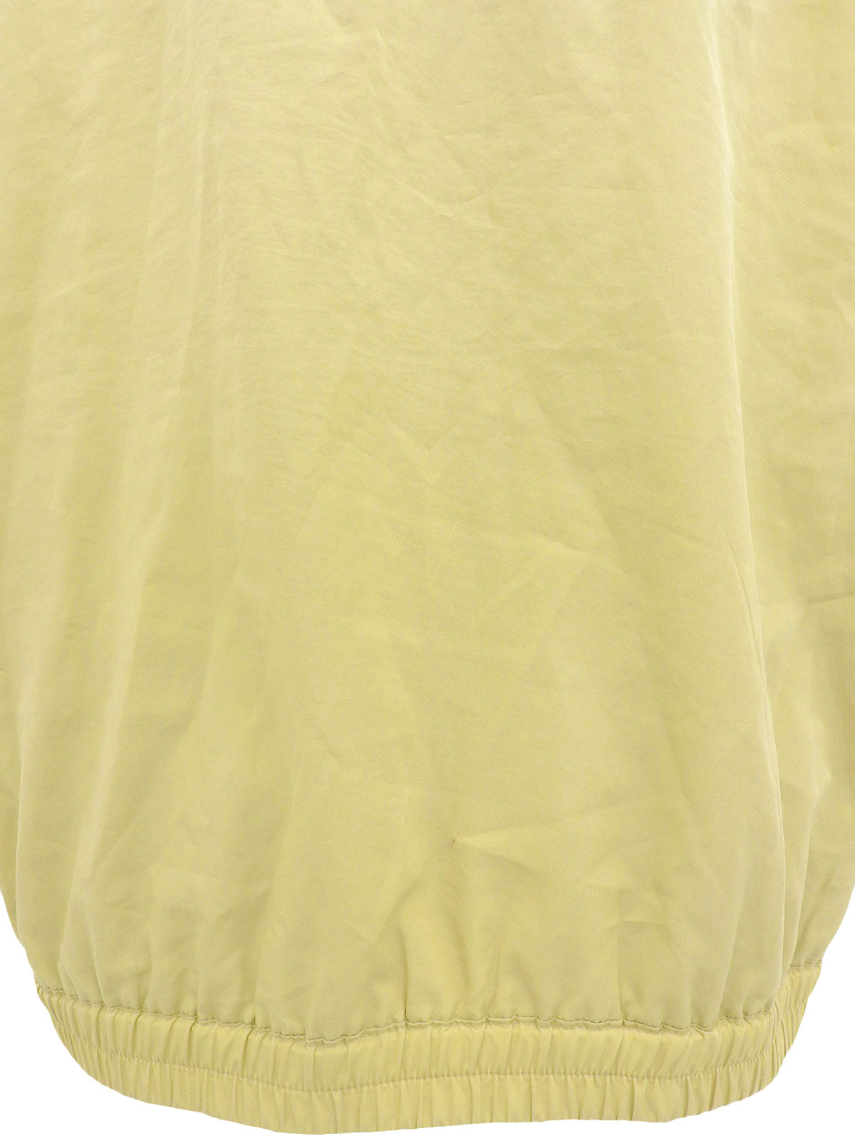 ロゴ刺繍ジップアップベスト ベージュ