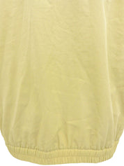 ロゴ刺繍ジップアップベスト ベージュ