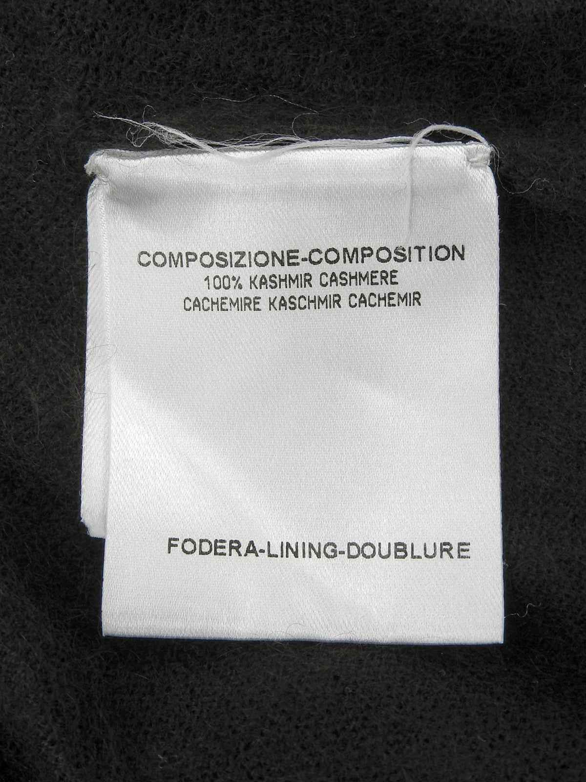 カシミヤフリルデザインカーディガン ブラック