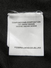 カシミヤフリルデザインカーディガン ブラック