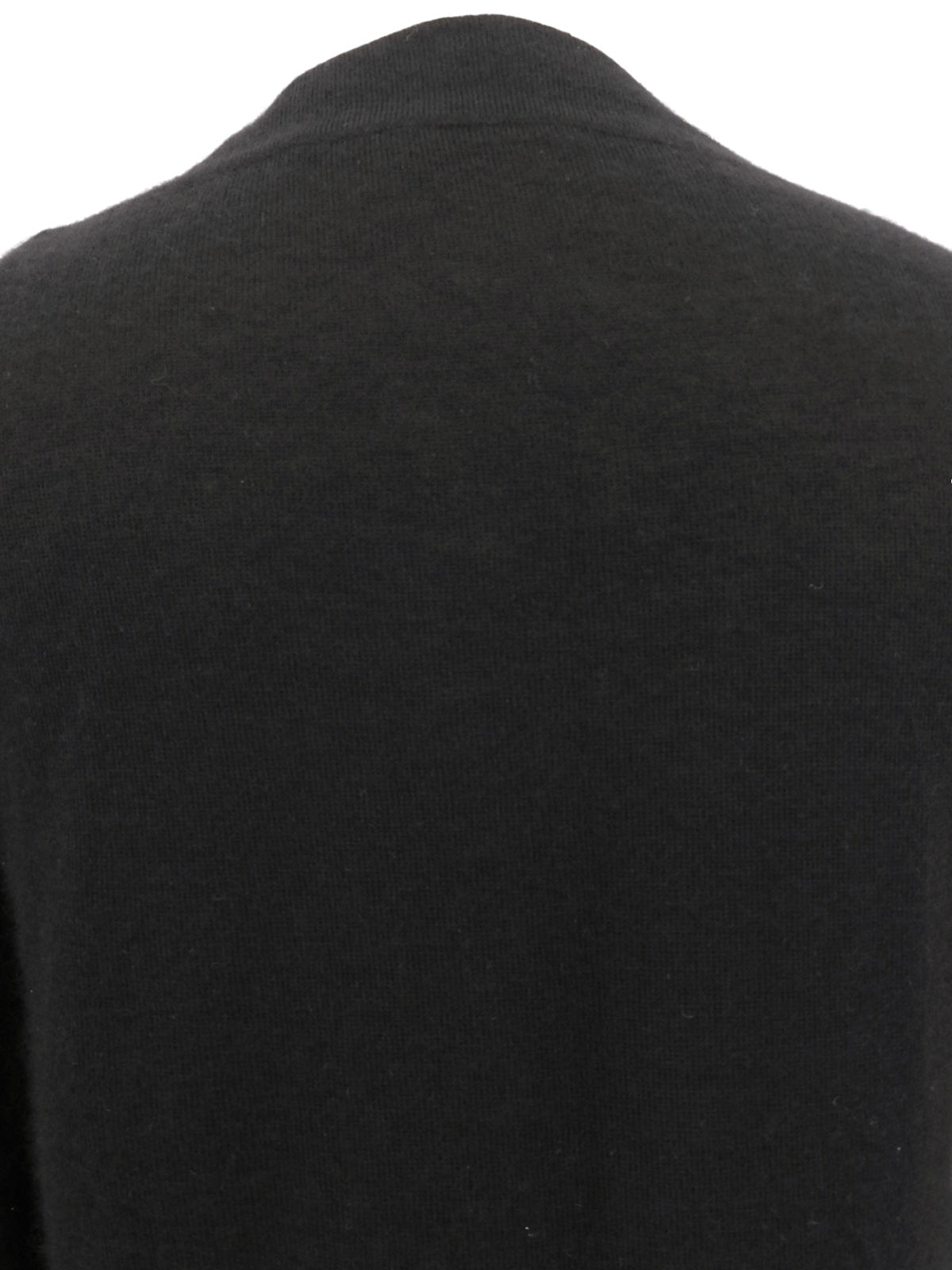 カシミアフリルデザインカーディガン ブラック