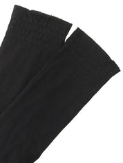 カシミアフリルデザインカーディガン ブラック