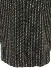 ストライプパターンメデューサボタンジャケット ブラック