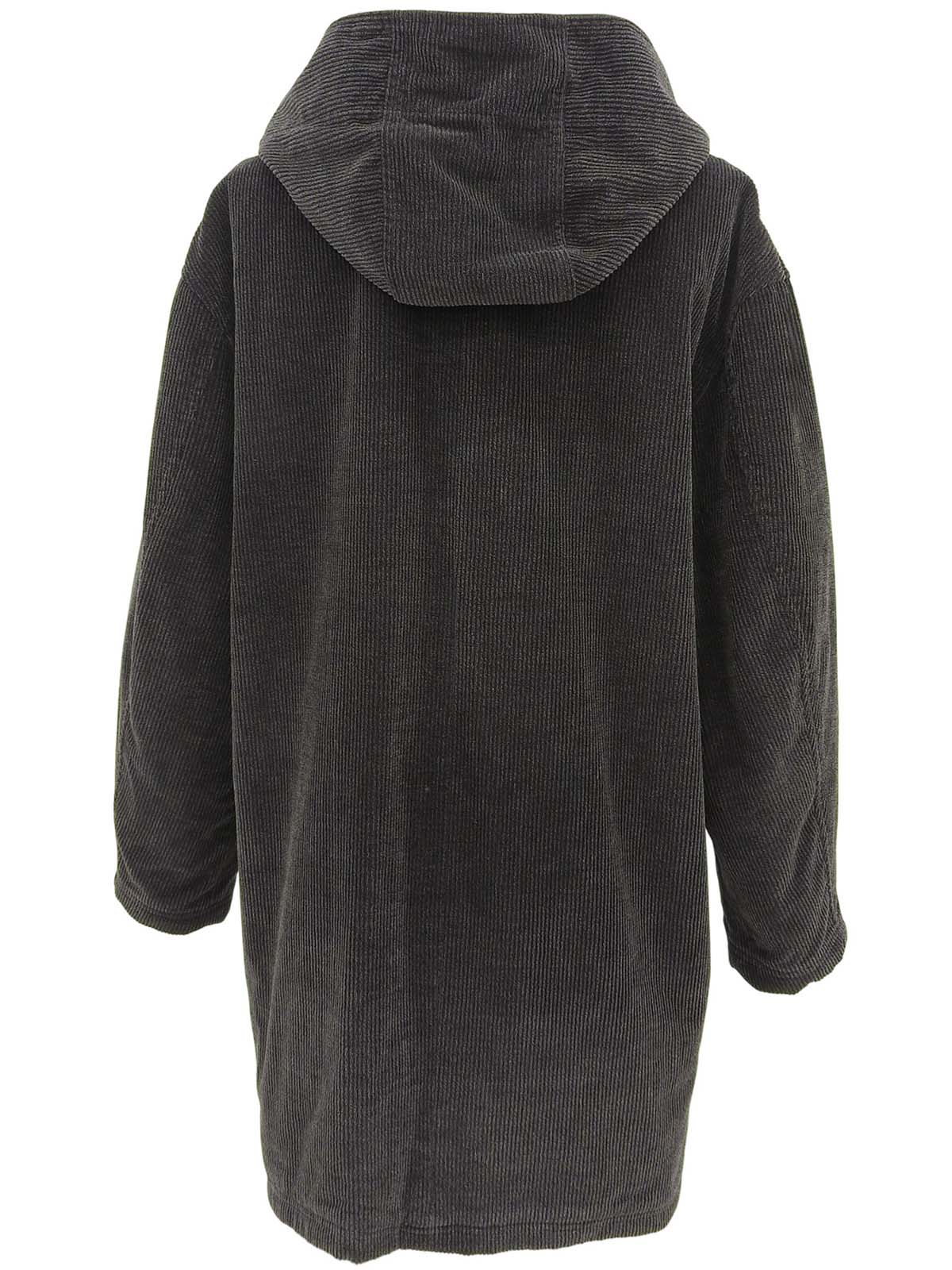 メデューサボタンダッフルコート チャコールグレー