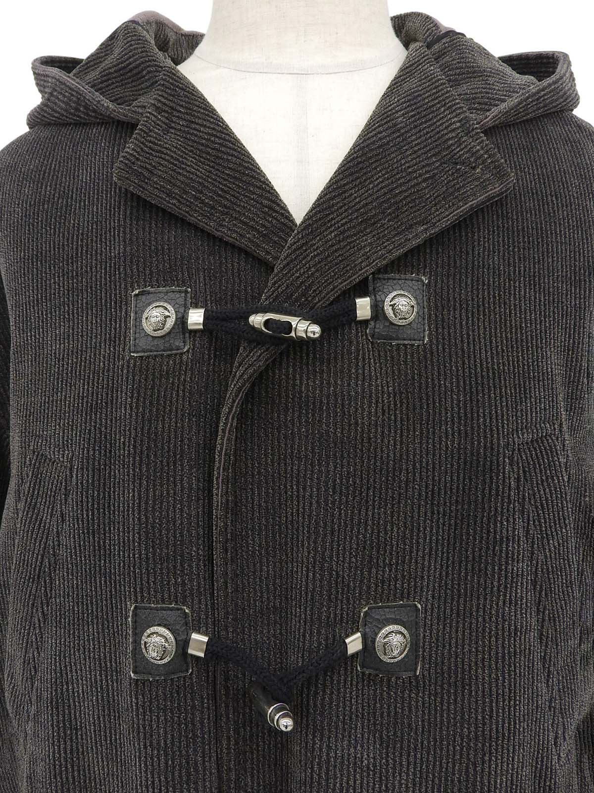 メデューサボタンダッフルコート チャコールグレー