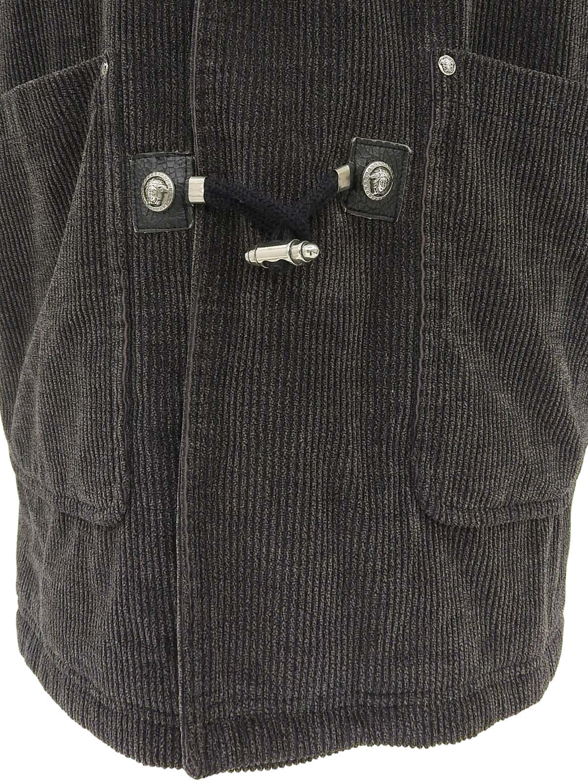 メデューサボタンダッフルコート チャコールグレー