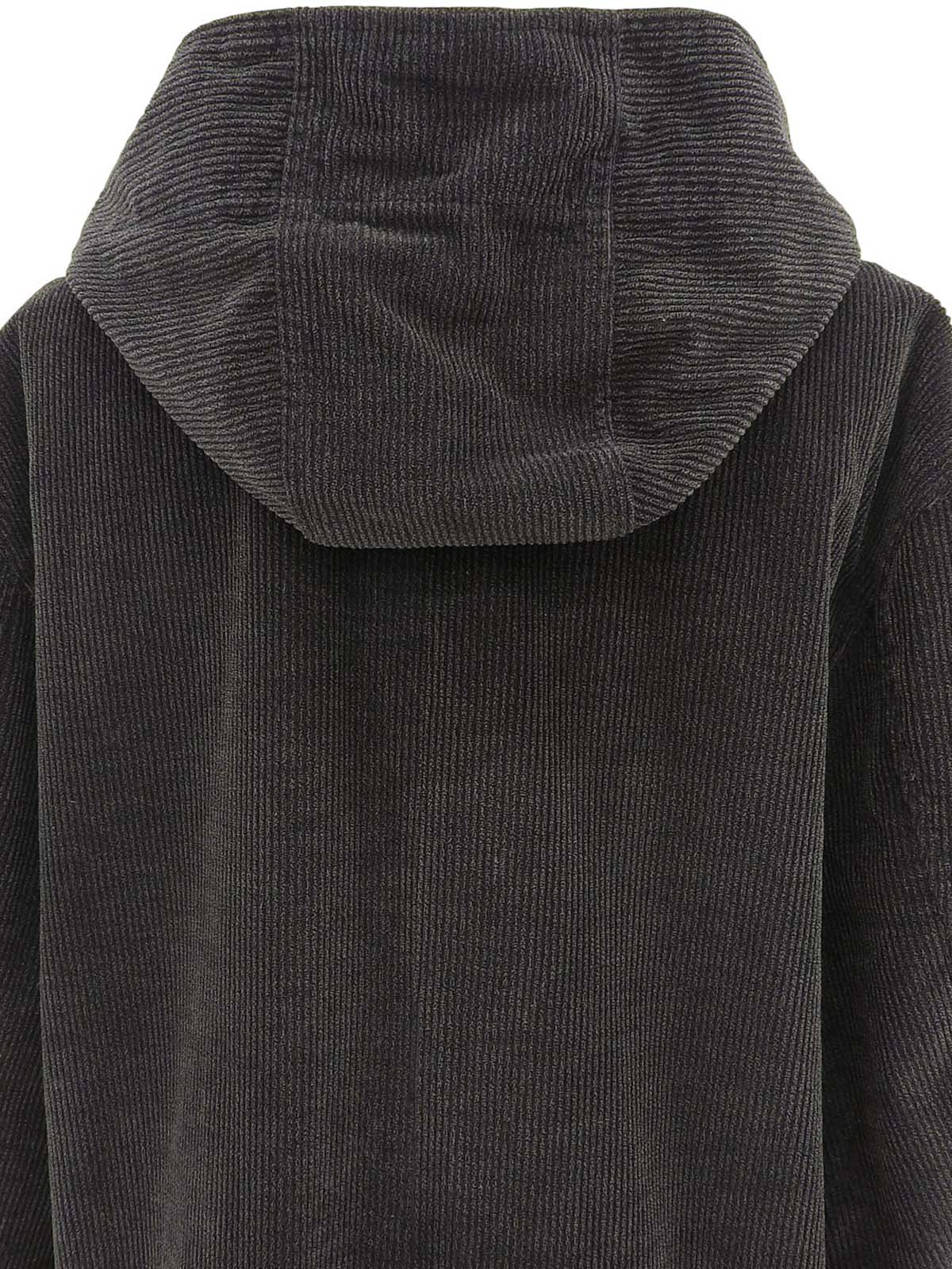 メデューサボタンダッフルコート チャコールグレー