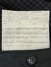 チェックパターンメデューサボタンジャケット ブラック/ホワイト