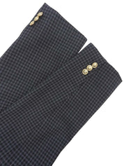 チェックパターンメデューサボタンジャケット ブラック/ホワイト