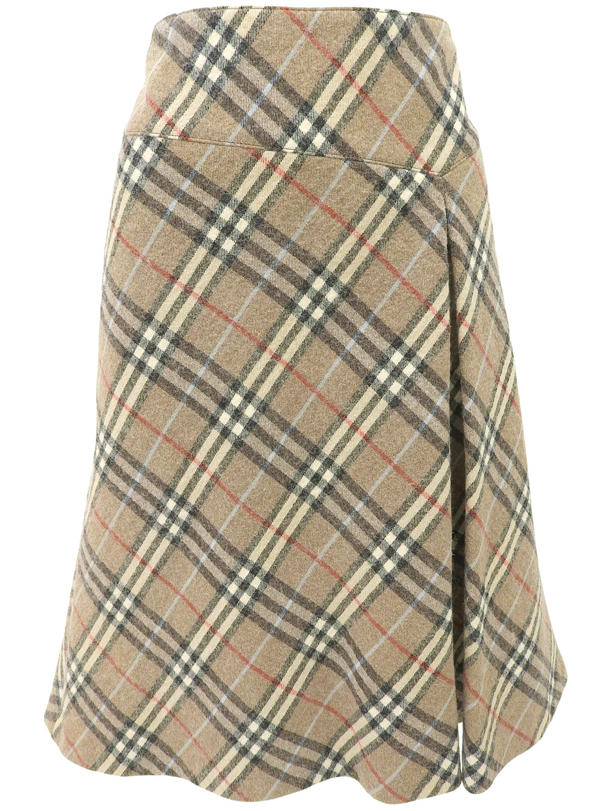 ノバチェックパターンスカート ベージュ