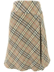 ノバチェックパターンスカート ベージュ