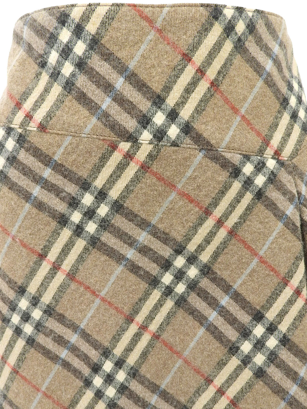 ノバチェックパターンスカート ベージュ