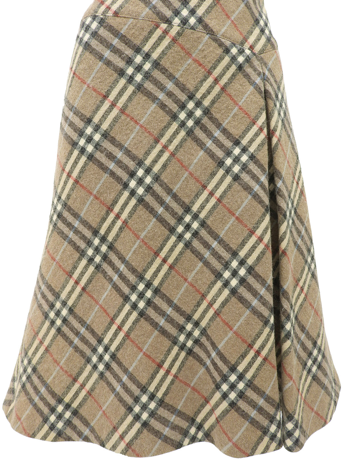 ノバチェックパターンスカート ベージュ