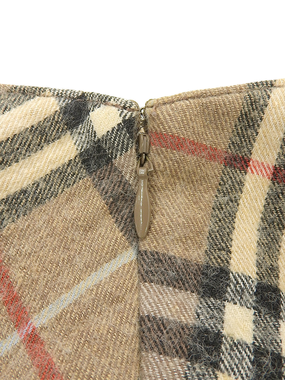 ノバチェックパターンスカート ベージュ