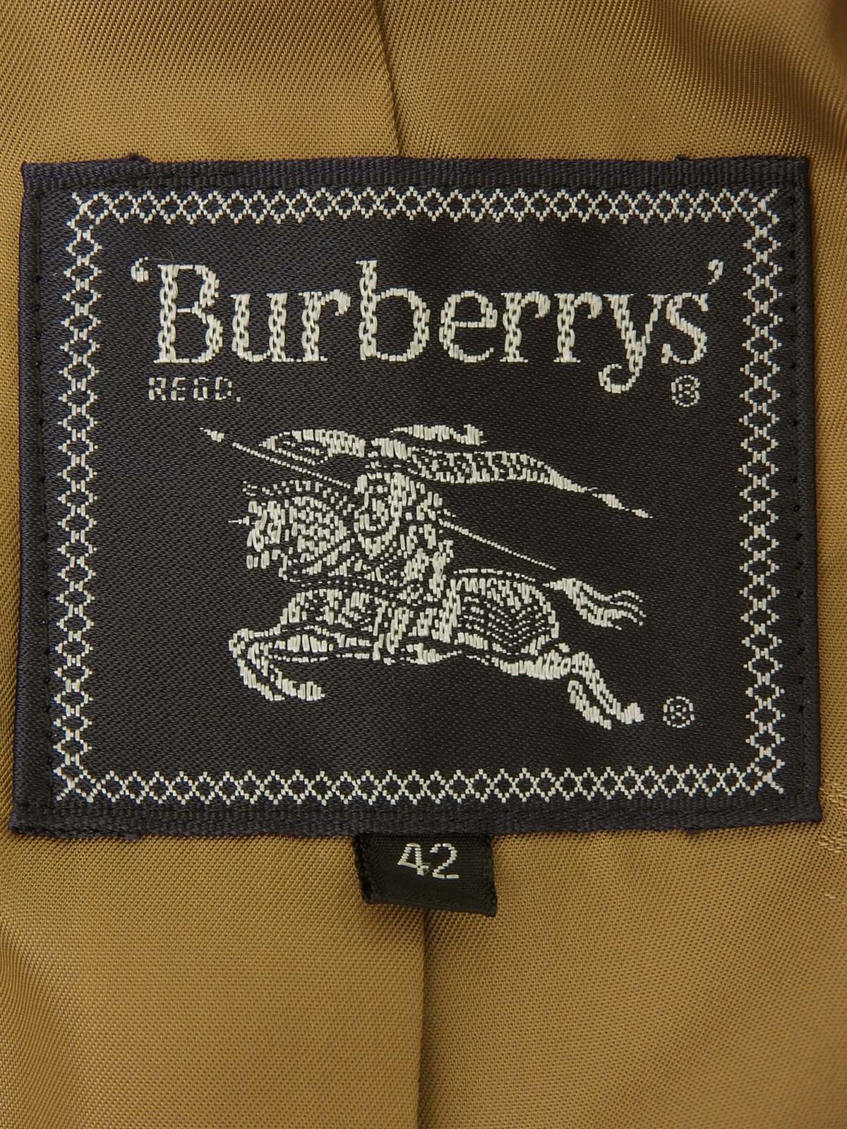 Logo button double-breasted jacket in beige