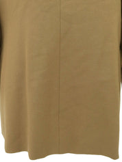 Logo button double-breasted jacket in beige