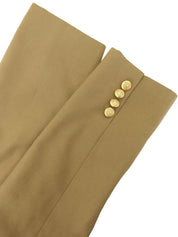 ロゴボタンダブルブレストジャケット ベージュ