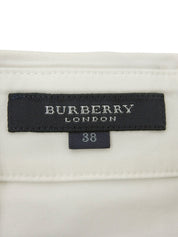 ロゴ刺繍クウォータースリーブシャツ ホワイト