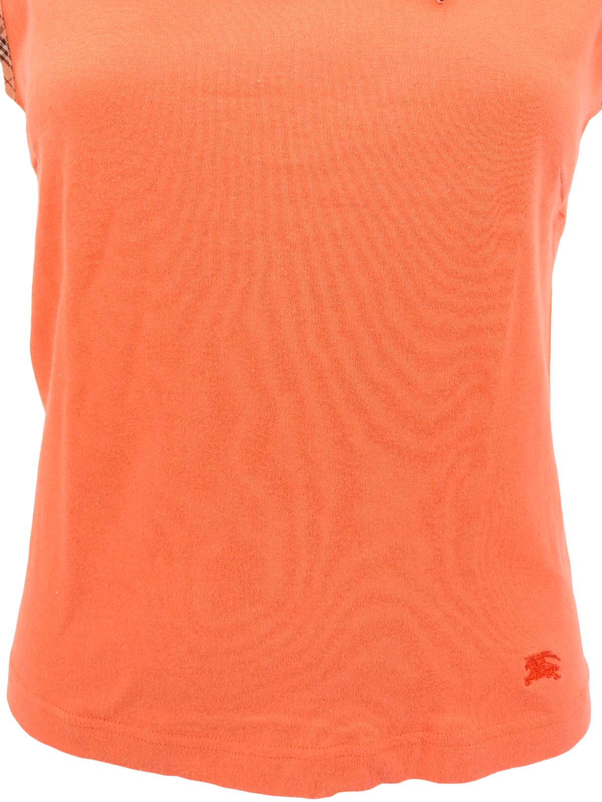 ロゴ刺繍ノースリーブトップス サーモンピンク