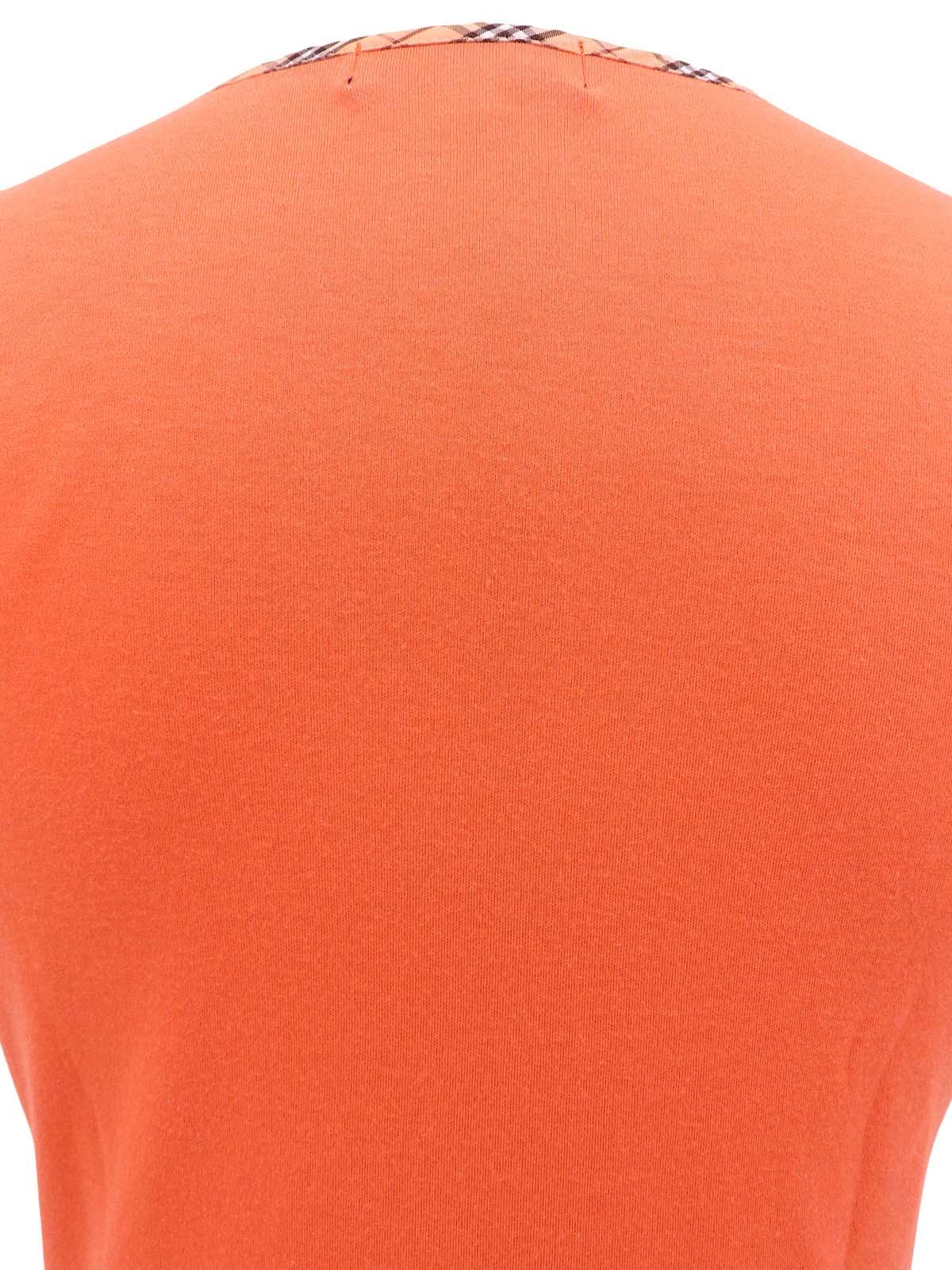 ロゴ刺繍ノースリーブトップス サーモンピンク