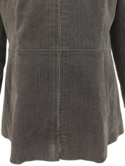 ファーストライプパターンジャケット ブラウン/ブルー