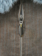 ファーストライプパターンジャケット ブラウン/ブルー