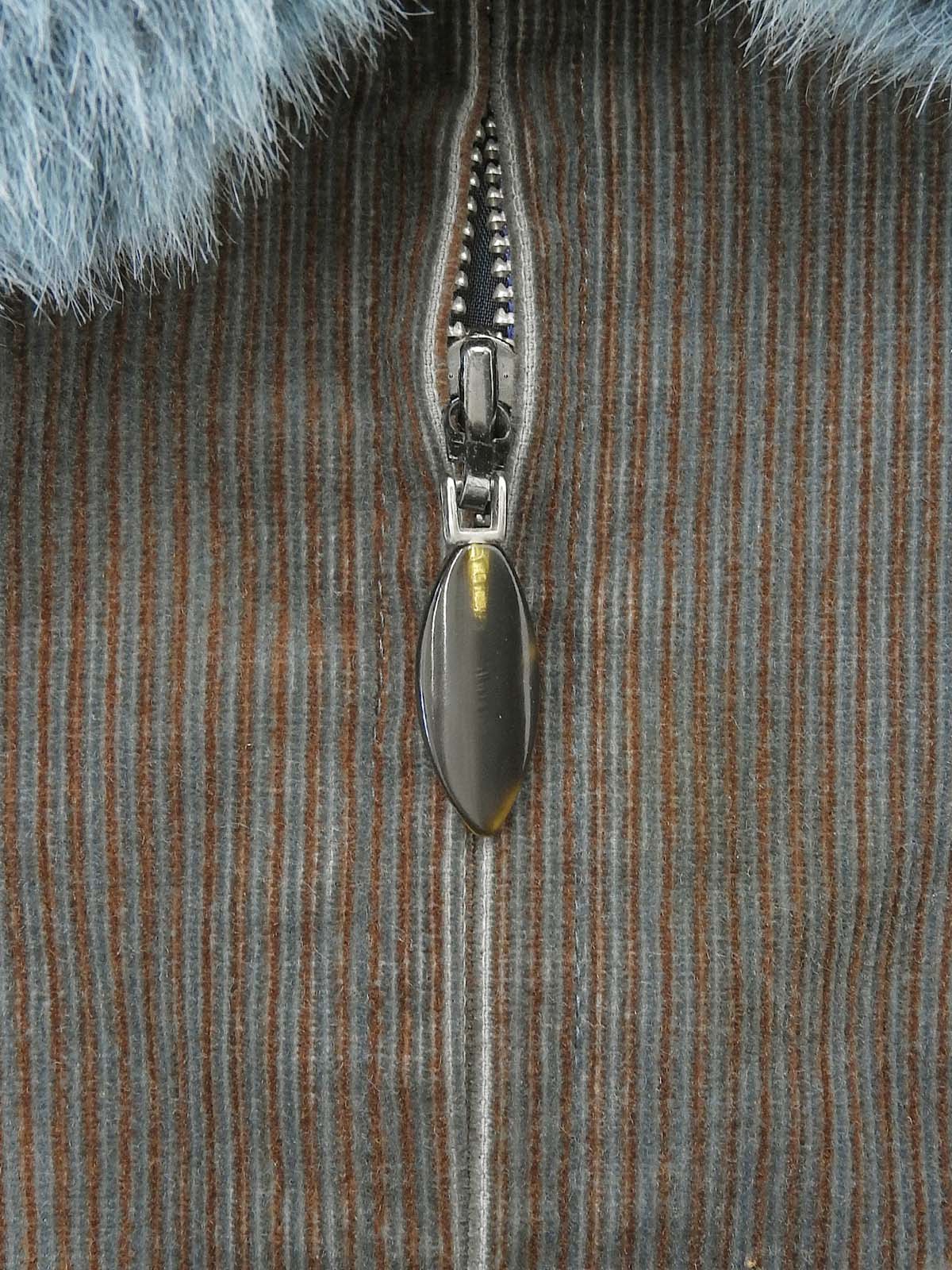 ファーストライプパターンジャケット ブラウン/ブルー