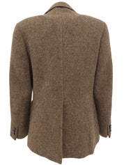 ツイードテーラードジャケット ブラウン